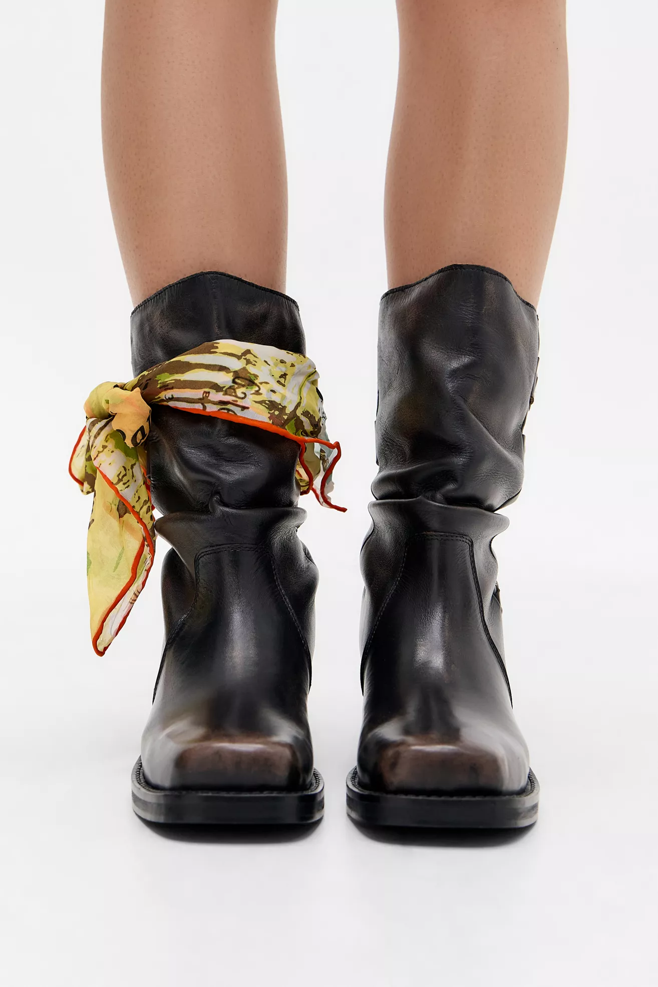 Bdg Ride Buckle Slouch Leather Boots