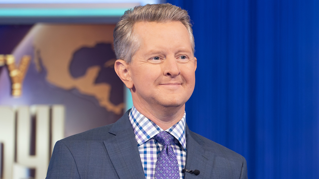 Ken Jennings is shown as the host of Celebrity Jeopardy! Season 4 All Stars.