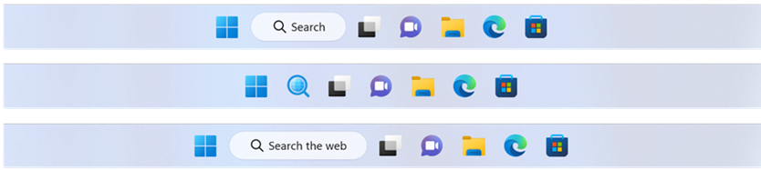 Windows 11 taskbar experiments