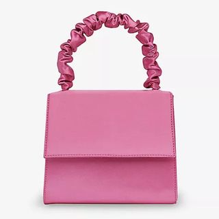 Whites pink ruched handle bag