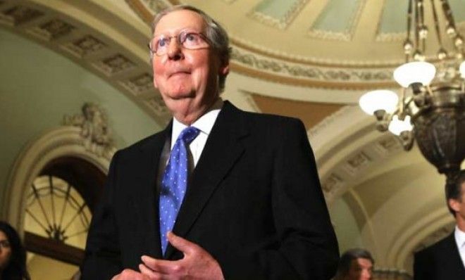 Senate Minority Leader Mitch McConnell (R-Ky.) couldn&amp;#039;t contain his laughter upon hearing Obama&amp;#039;s plan.