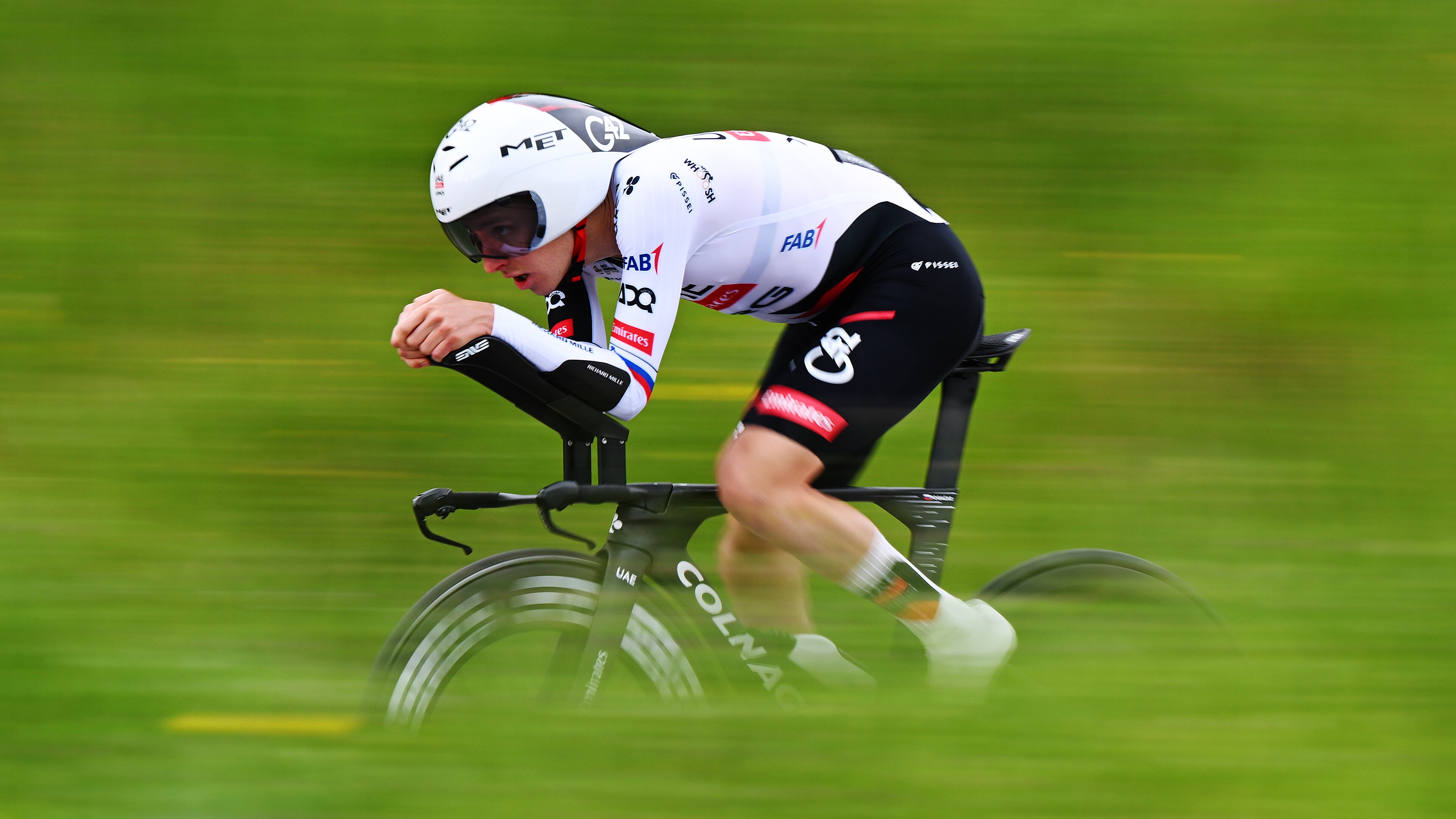 Tadej Pogacar of Slovenia and UAE Team Emirates - XRG competes during the 79th Tour de Romandie 2026