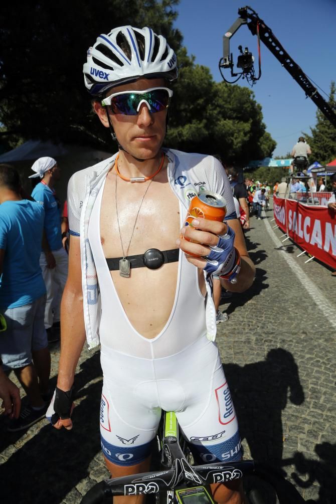 Koen de Kort (Argos-Shimano) cools down after the stage