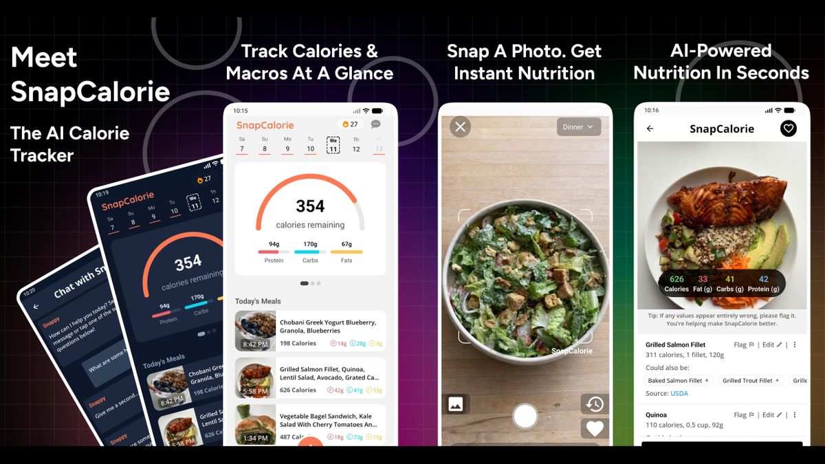SnapCalorie AI Calorie Counter app for Android and iOS