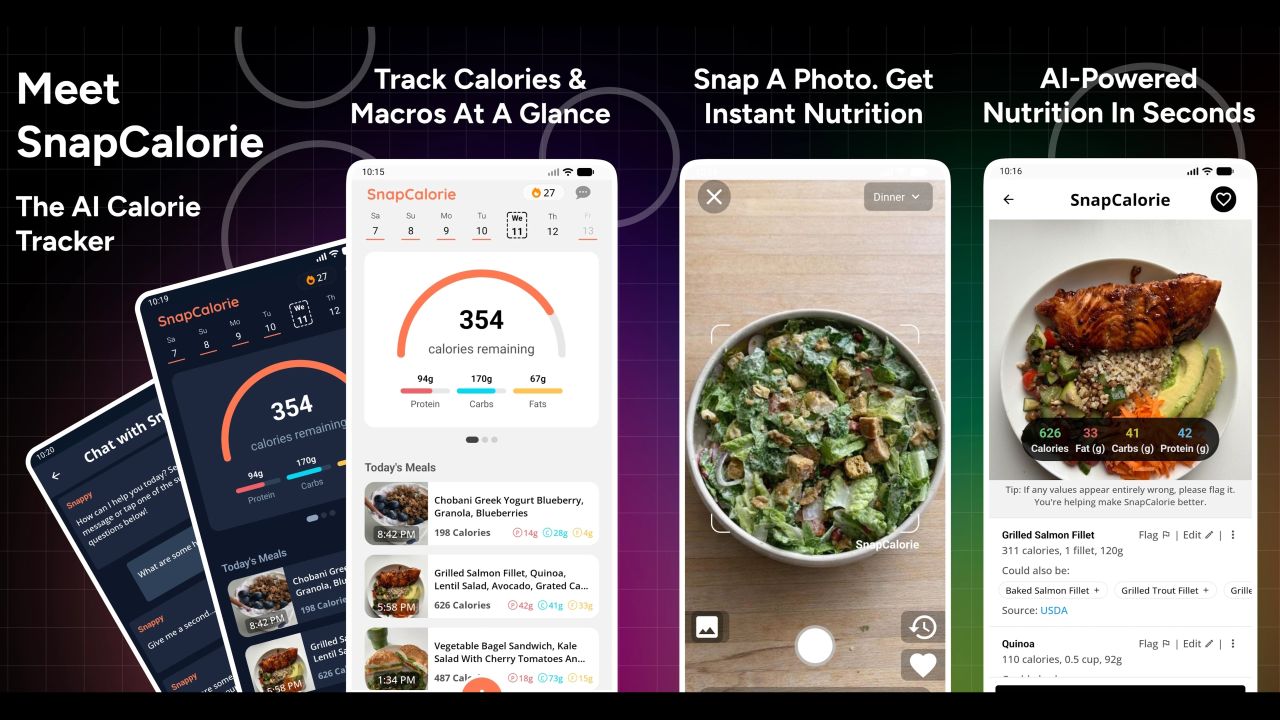 SnapCalorie AI Calorie Counter app for Android and iOS