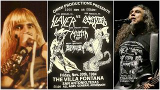 San Antonio Slayer’s Steve Cooper and Slayer’s Tom Araya