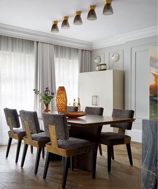 Mayfair apartment dining room with table and chairs