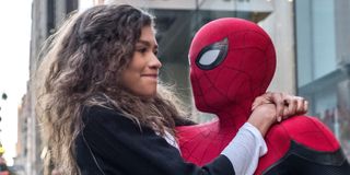 Zendaya and Tom Holland in Spider-Man Far From Home