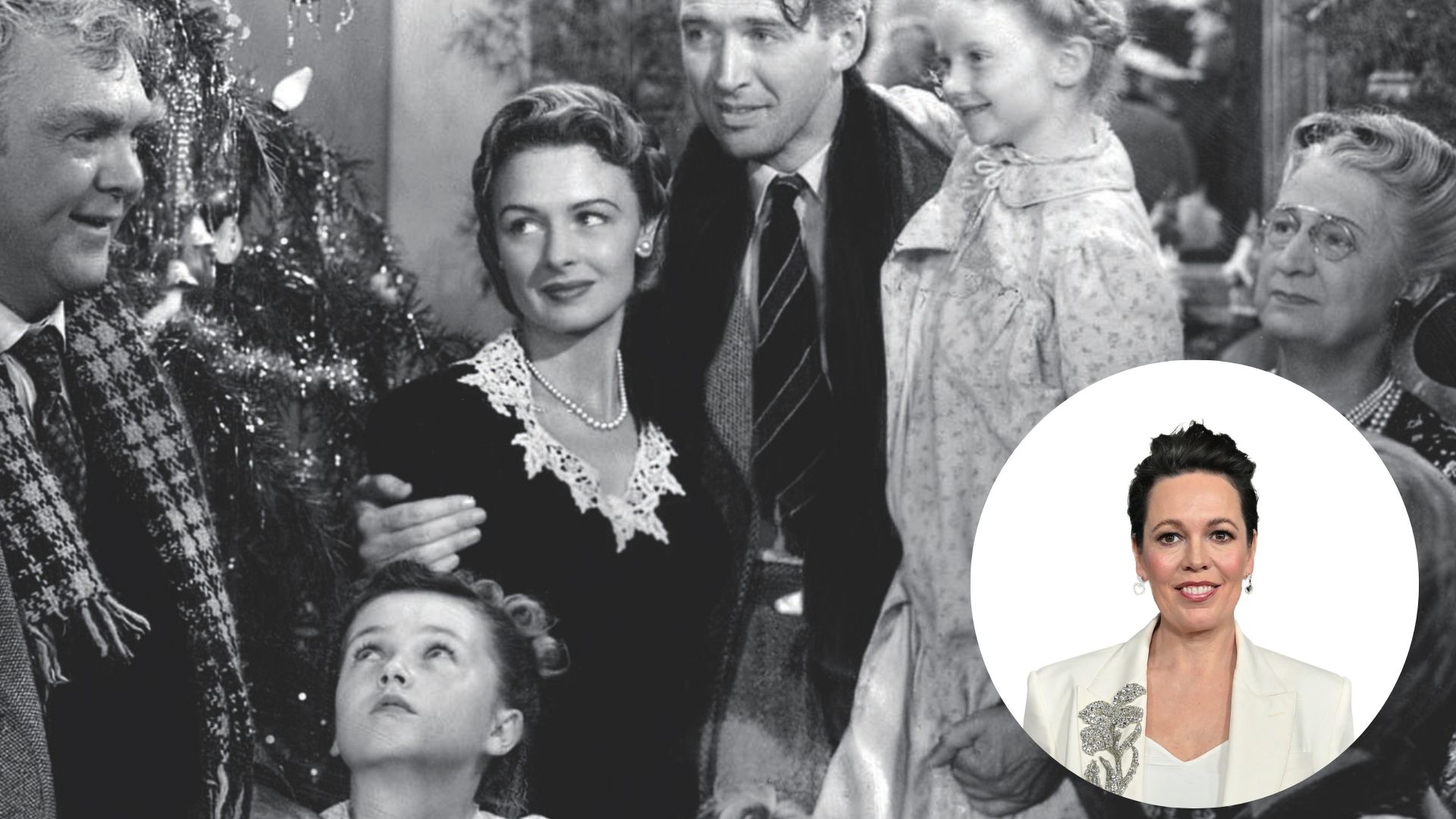 Still from It's a Wonderful Life, Olivia Coleman (R)'s favourite Christmas film