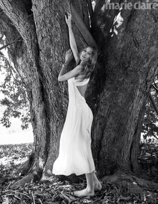 People in nature, Photograph, Tree, Nature, Dress, Beauty, Black-and-white, Branch, Trunk, Woodland,