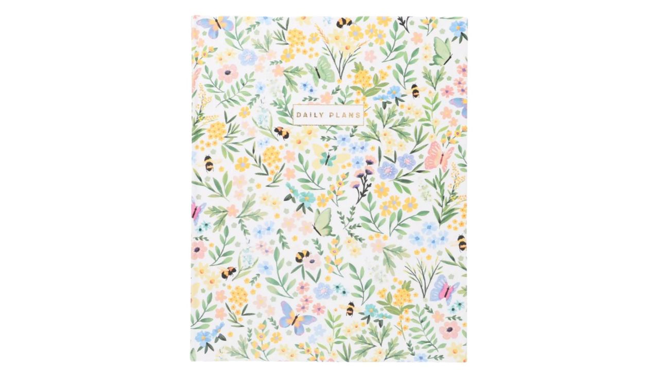 A floral pattern daily planner from Paperchase.