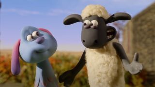 Shaun and Lul-La in A Shaun the Sheep Movie: Farmageddon