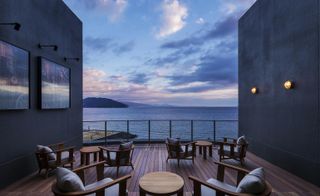 KAI Anjin Hotel, Ito, Japan - View of the sea from the decking