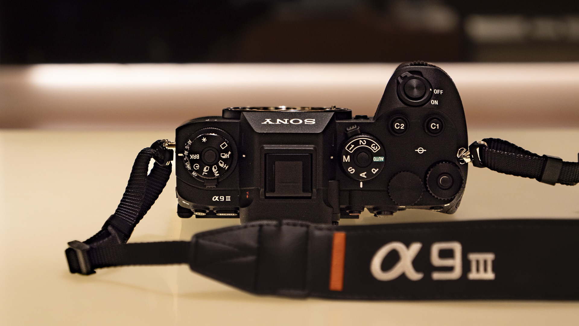 Top plate of the Sony A9 III