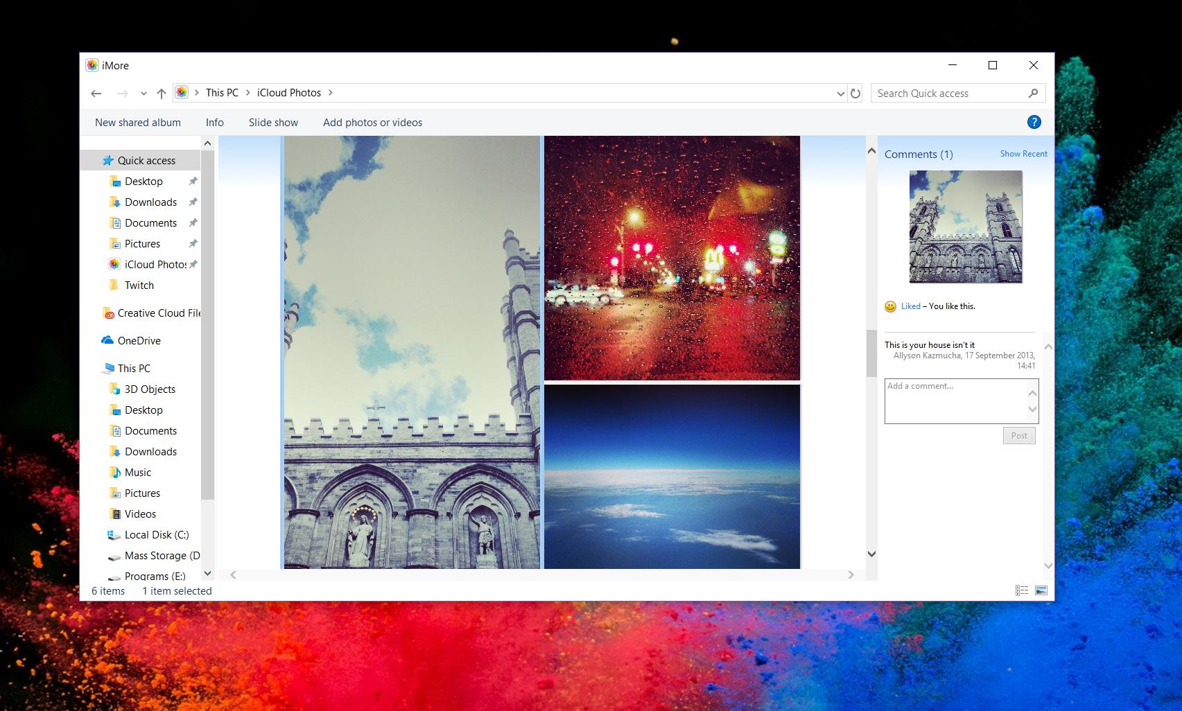 View Shared Photo Albums on PC by showing steps: Open iCloud Photos