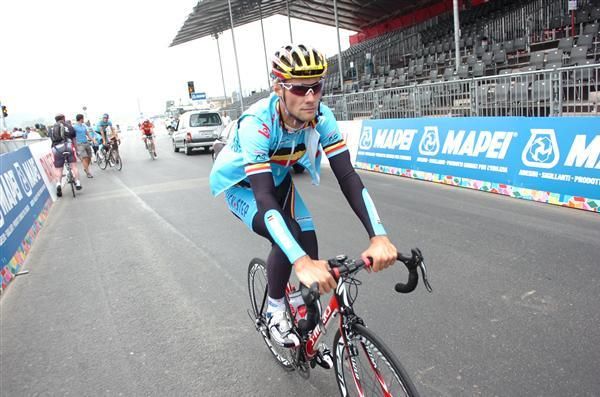 Tom Boonen (Belgium) comes past the grandstand.