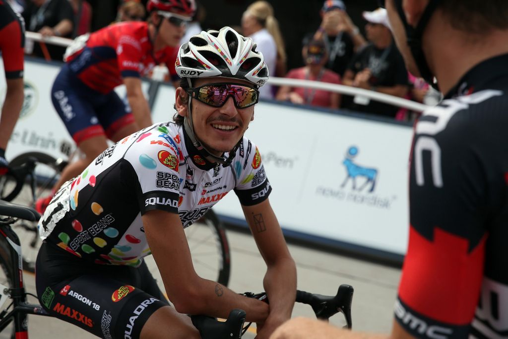 Lachlan Morton (Jelly Belly) was all smiles
