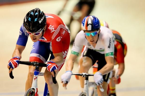 The British and the Australians battle it out in the Madison