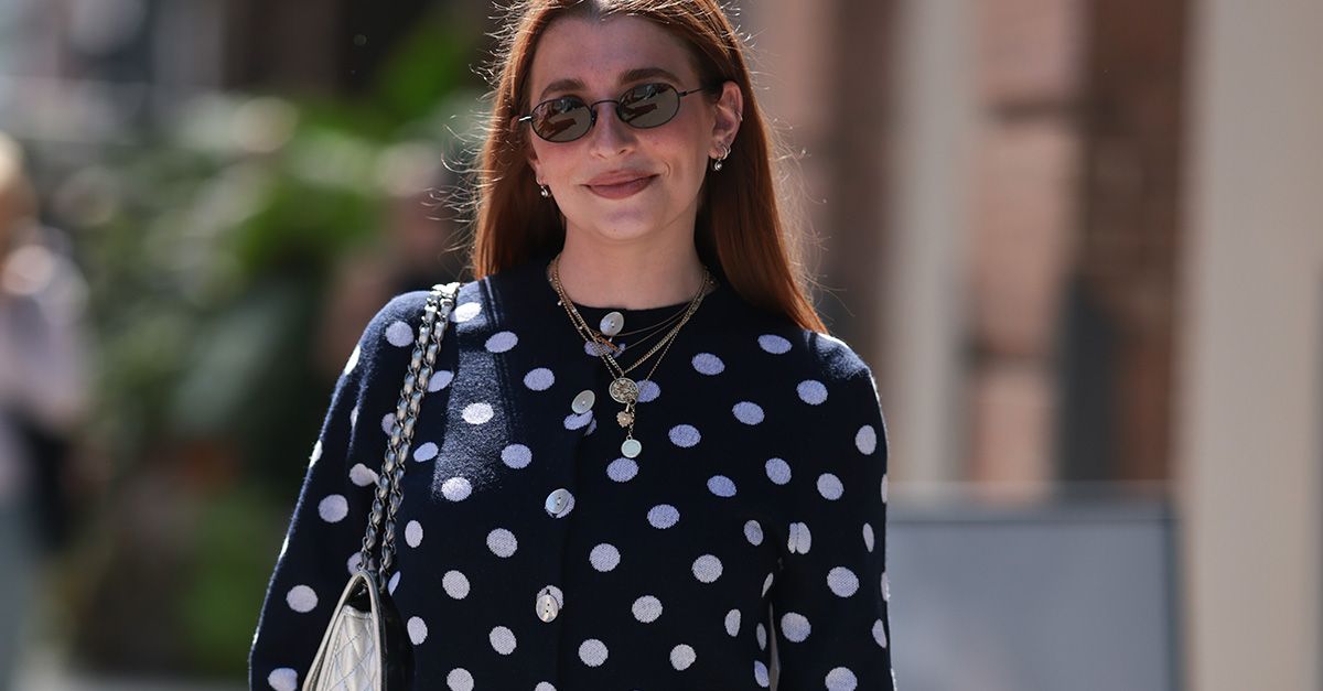 Polka-Dot Knitwear Is Trending for Winter