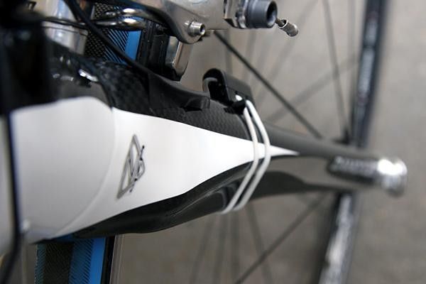 Ridley's carbon fork, identical to that used on the team's road bikes.