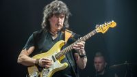 Ritchie Blackmore of Rainbow performs at Genting Arena on June 25, 2016 in Birmingham, England