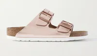 BIRKENSTOCK Arizona metallic leather sandals, $140 (£108) | Net-a-Porter