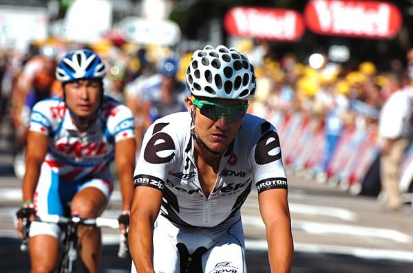 Heinrich Haussler finishes stage 12.