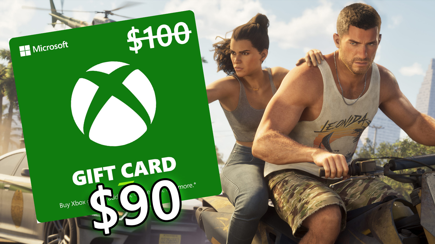 Newegg is hosting a (US-only) discount on a $100 Xbox Gift Card, so you can grab games, apps, and Game Pass subs for less.
