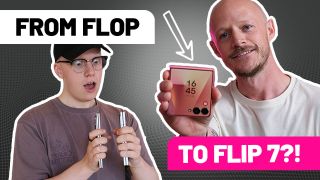 Two men holding the all-new Samsung Galaxy Z Flip 7 and Z Fold 7