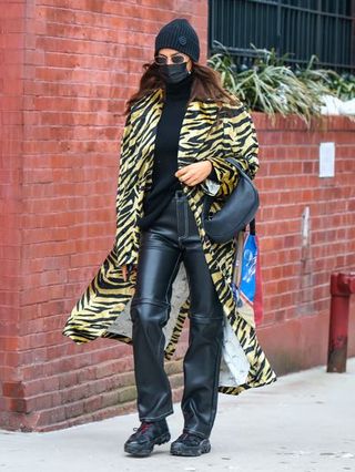 new york, ny february 09 irina shayk is seen on february 09, 2021 in new york city photo by jose perezbauer griffingc images