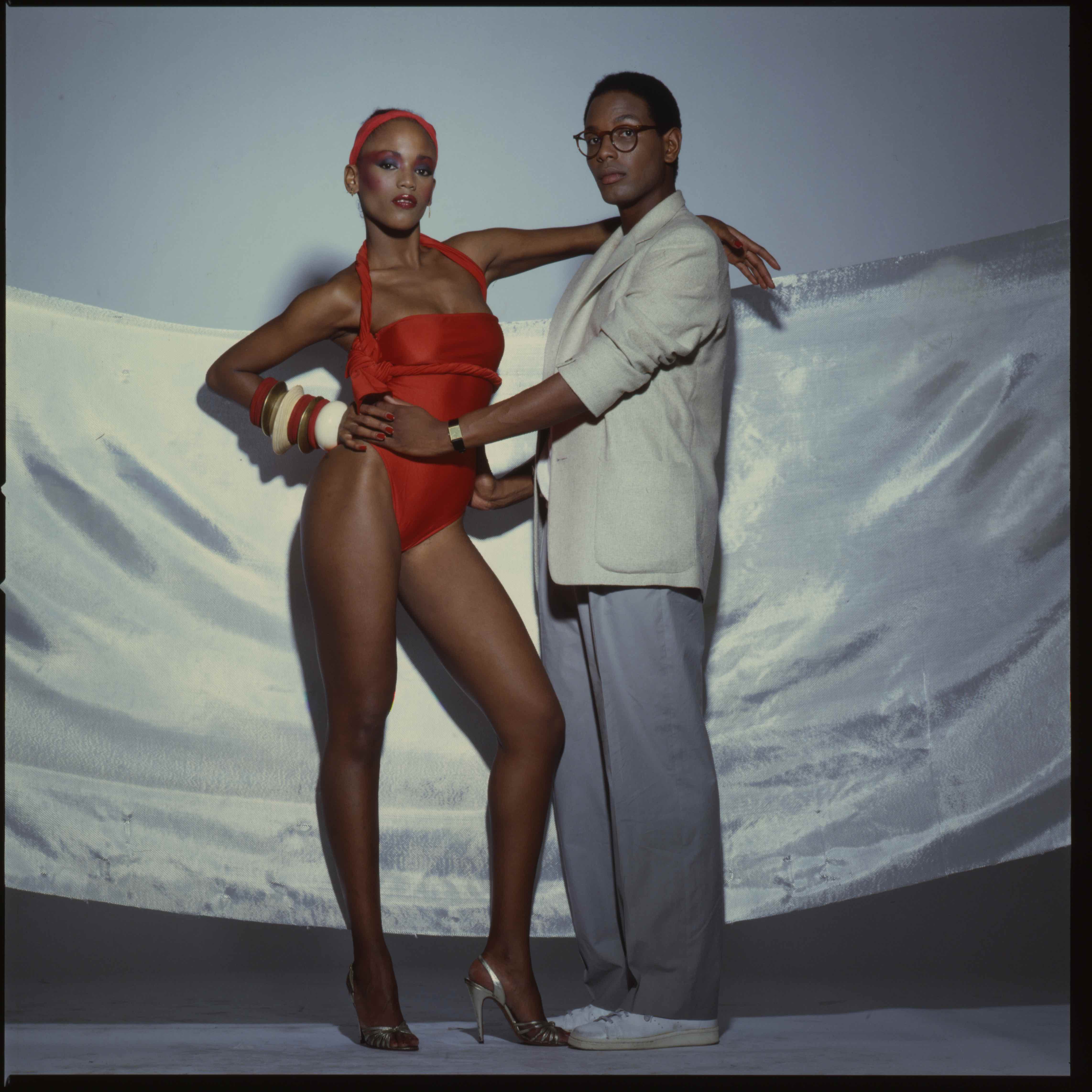 Willi & Toukie Smith designer & model. NYC 1978