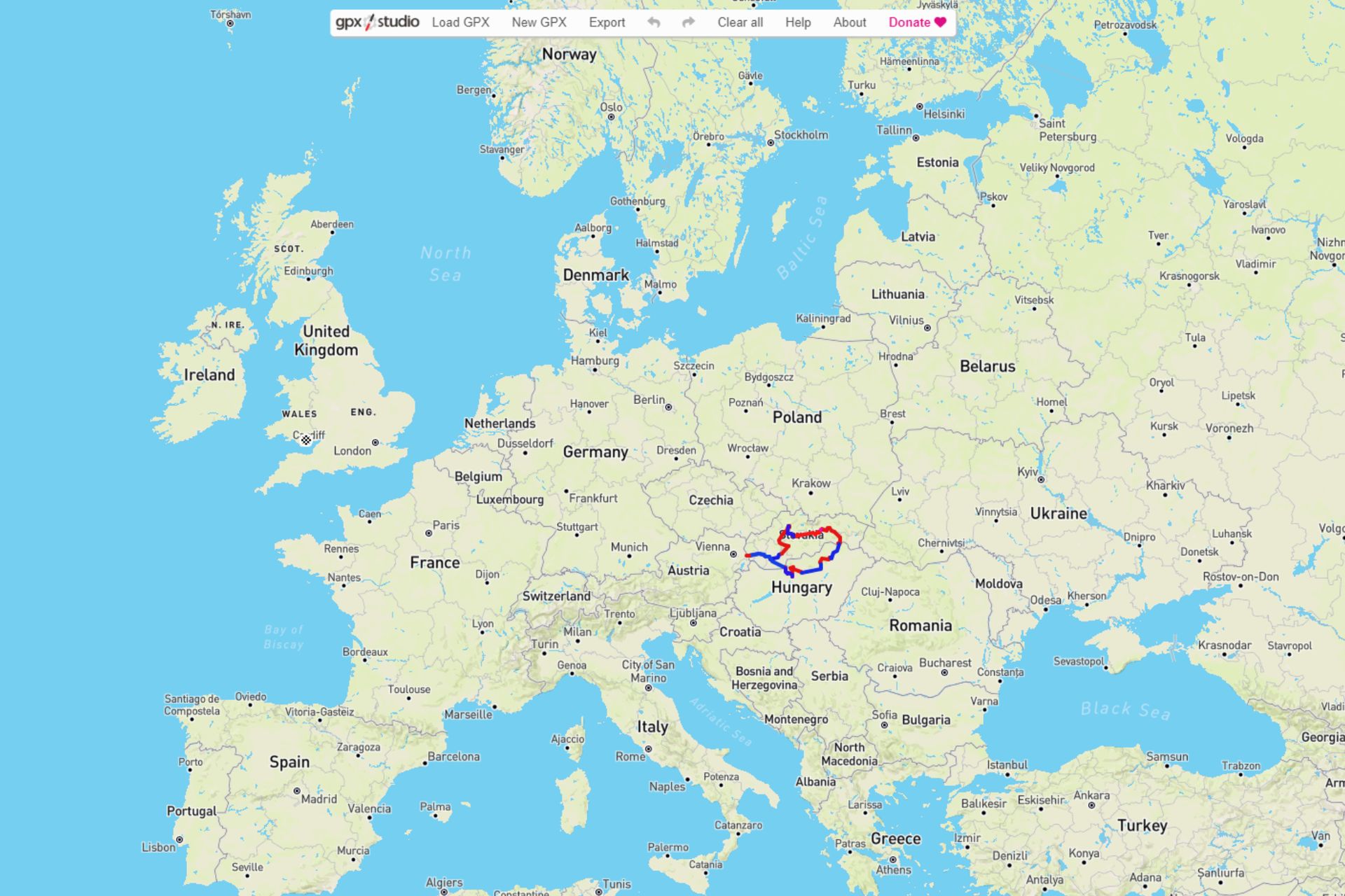 Image shows the gravel bikepacking trip in Central Europe.