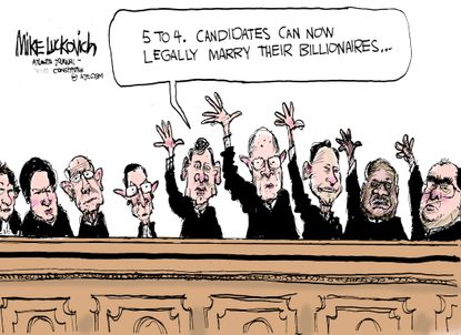 Political cartoon U.S. Supreme Court marriage
