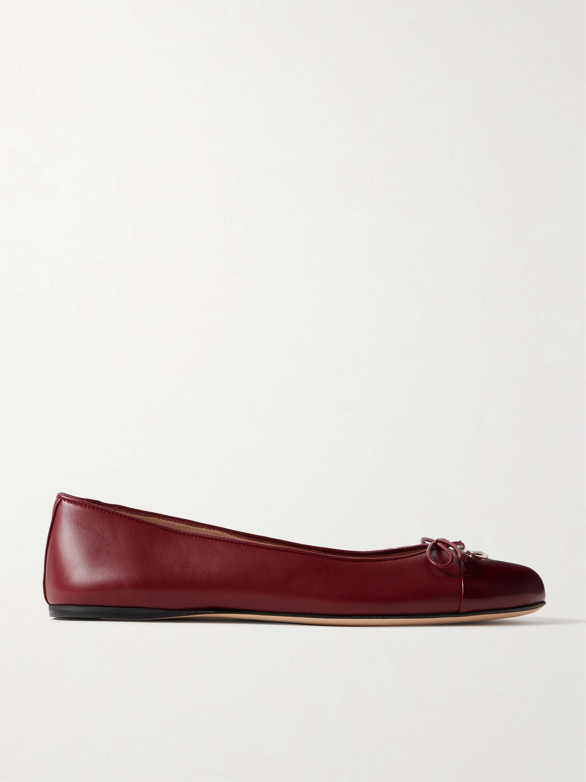New Marmont Gg Leather Ballet Flats