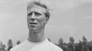English footballer Jack Charlton (1935 - 2020) of the England World Cup team, UK, July 1966. (Photo by Norman Quicke/Express/Hulton Archive/Getty Images)