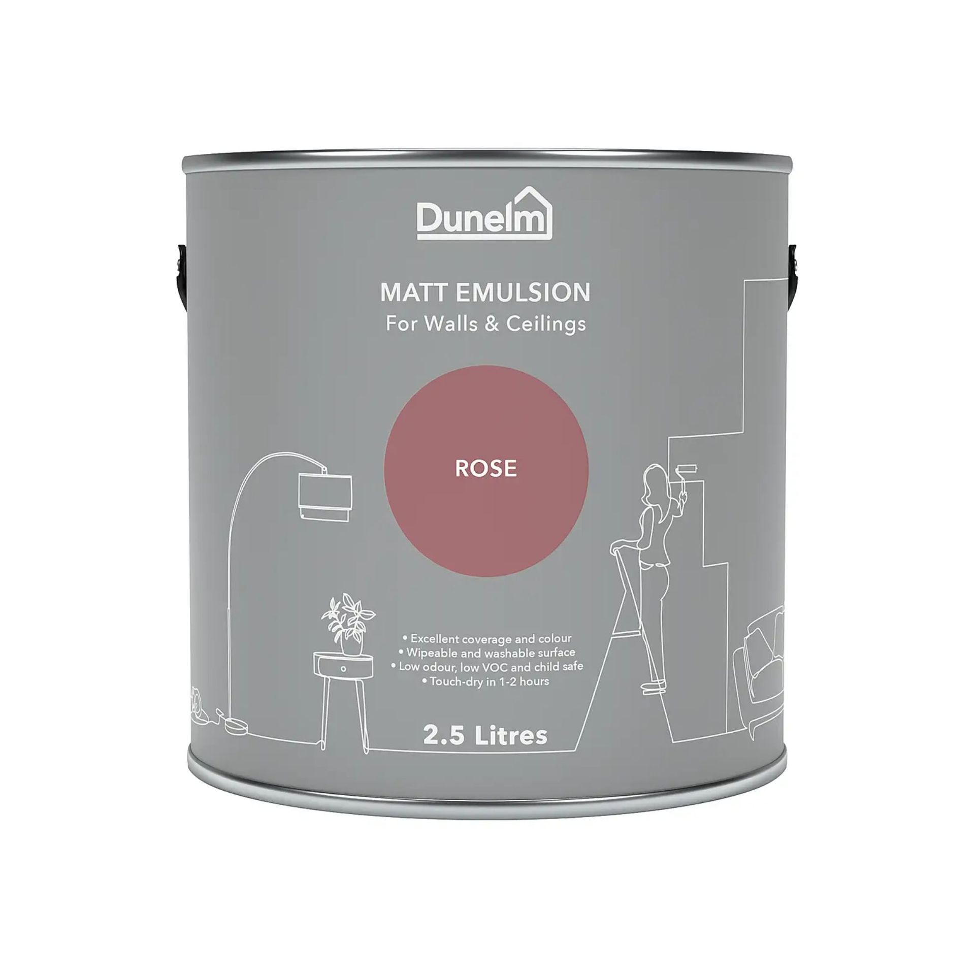 Dunelm Rose Matt Emulsion Paint