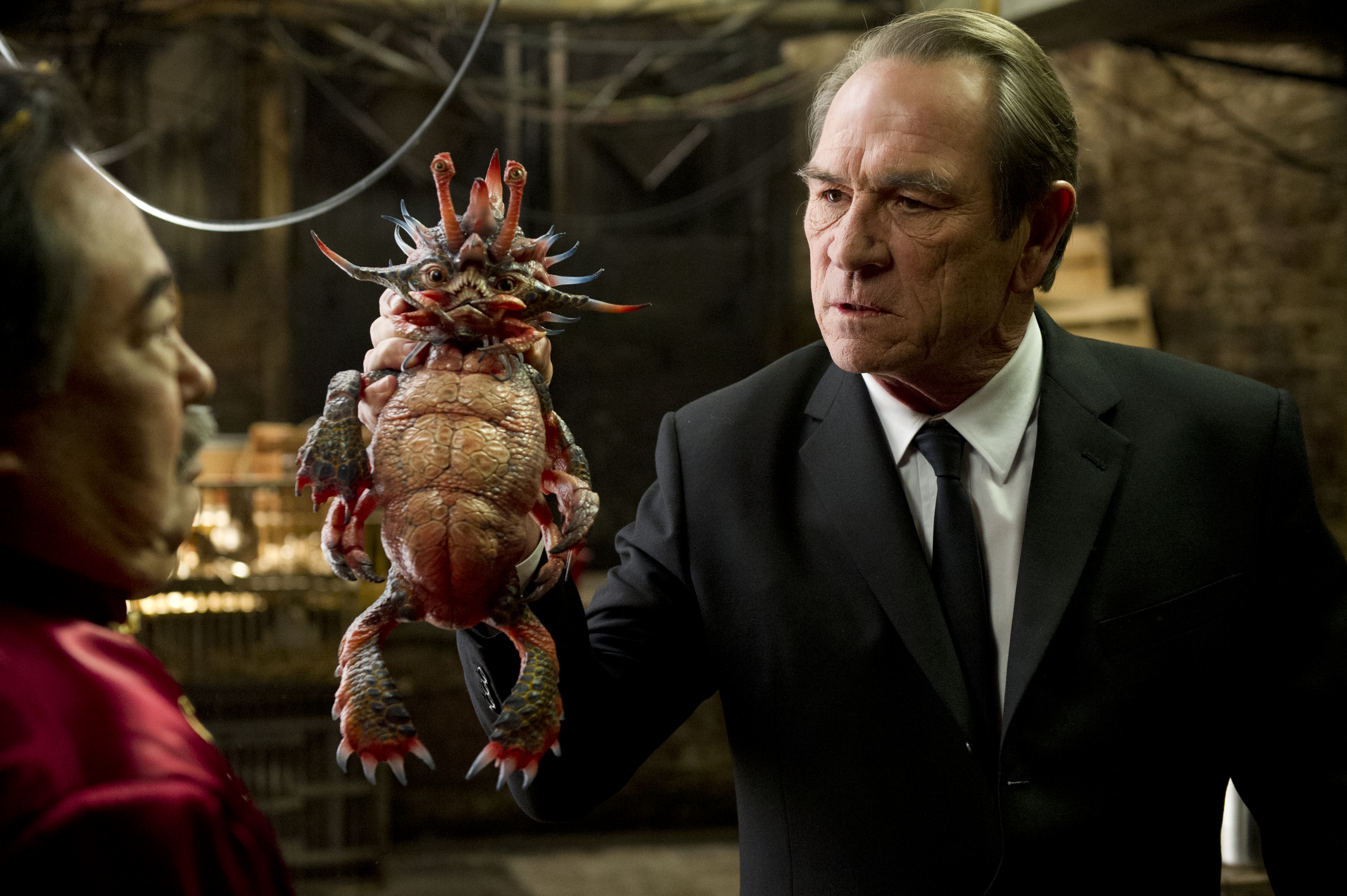 Tommy Lee Jones Holding &quot;Spiky Bulba&quot;