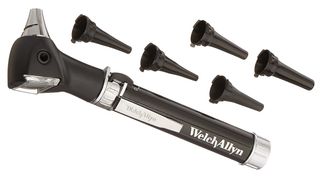 Product shot of the Welch Allyn Pocketscope Jr on a white background