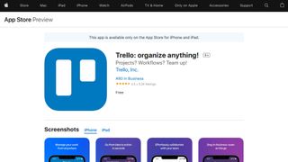 Trello appstore screenshot