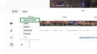 How to edit videos on YouTube: Add an end screen step 2: Click "Apply template"