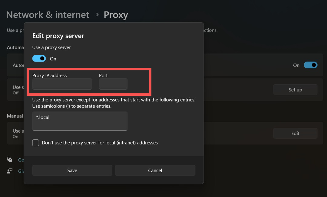 How to set up a proxy server