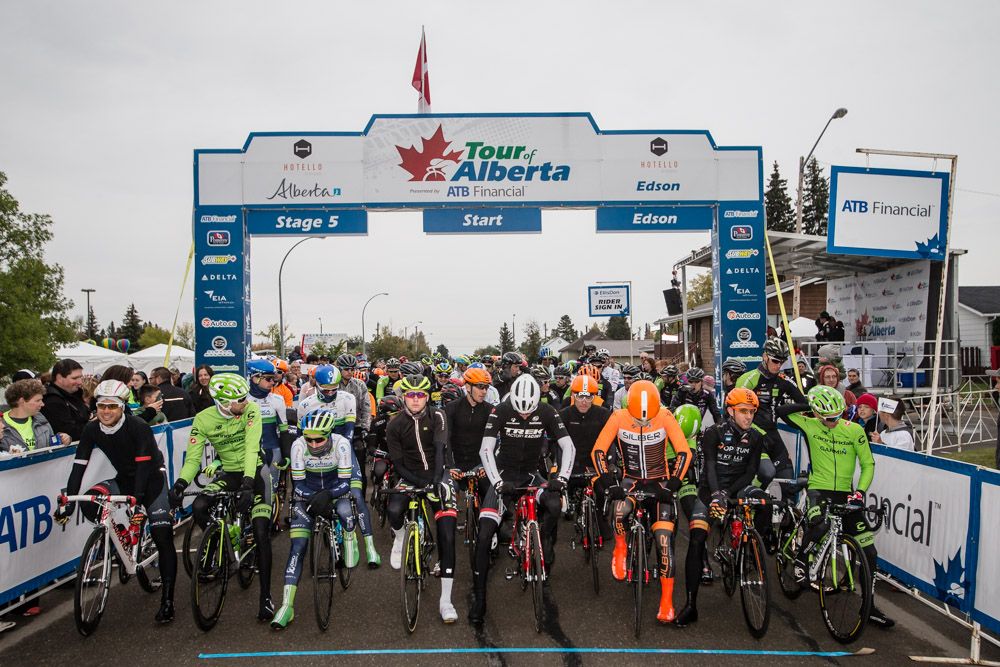 Riders take to the start line for stage 5