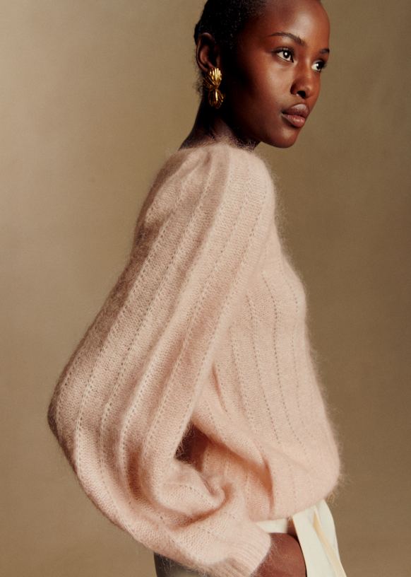 Aretha Jumper - Ballerina Pink - Kid Mohair - S&amp;eacute;zane