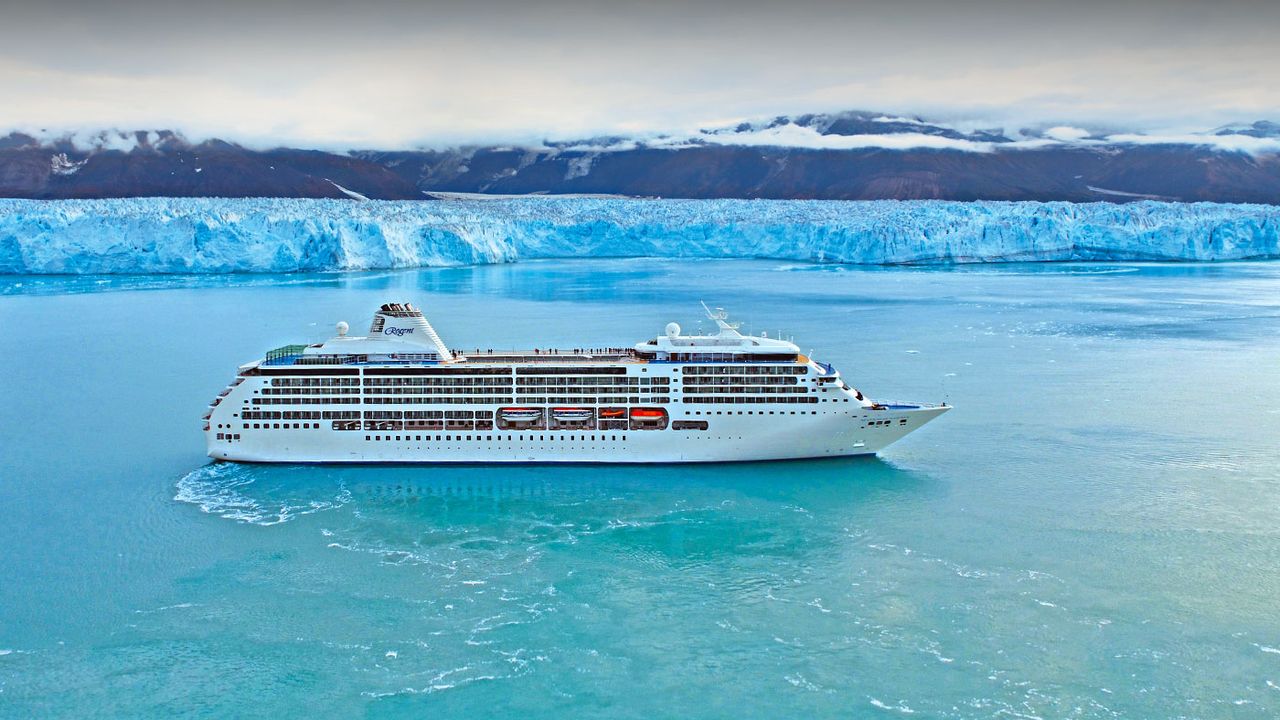 Regent Seven Seas Mariner off the coast of Alaska