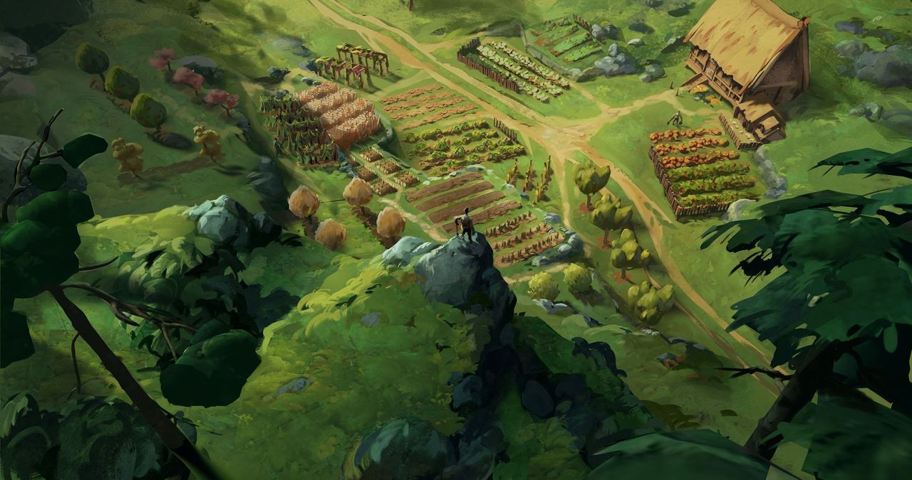 Images of concept art for No Rest for the Wicked