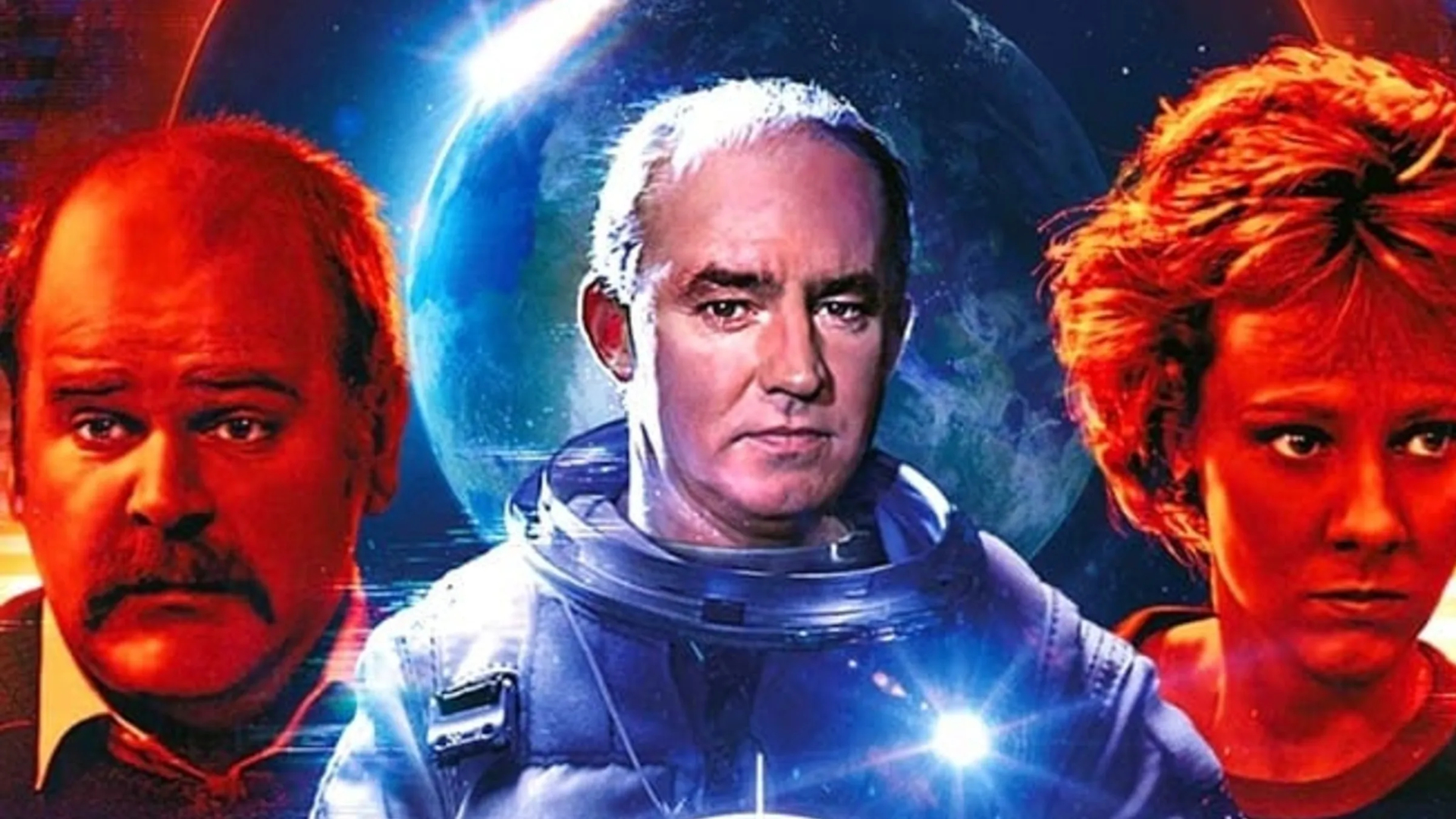 Promotional art for the BBC sci-fi show "Star Cops"