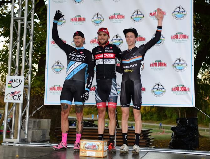 Elite Men's Podium (L to R) Ben Berden (Raleigh Clement) 2nd, Danny Summerhill (K-Edge Felt) 1st, Cameron Dodge (Pure Energy-Scott) 3rd.