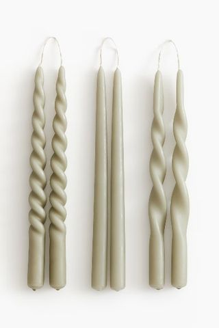 H&M 6-pack taper candles