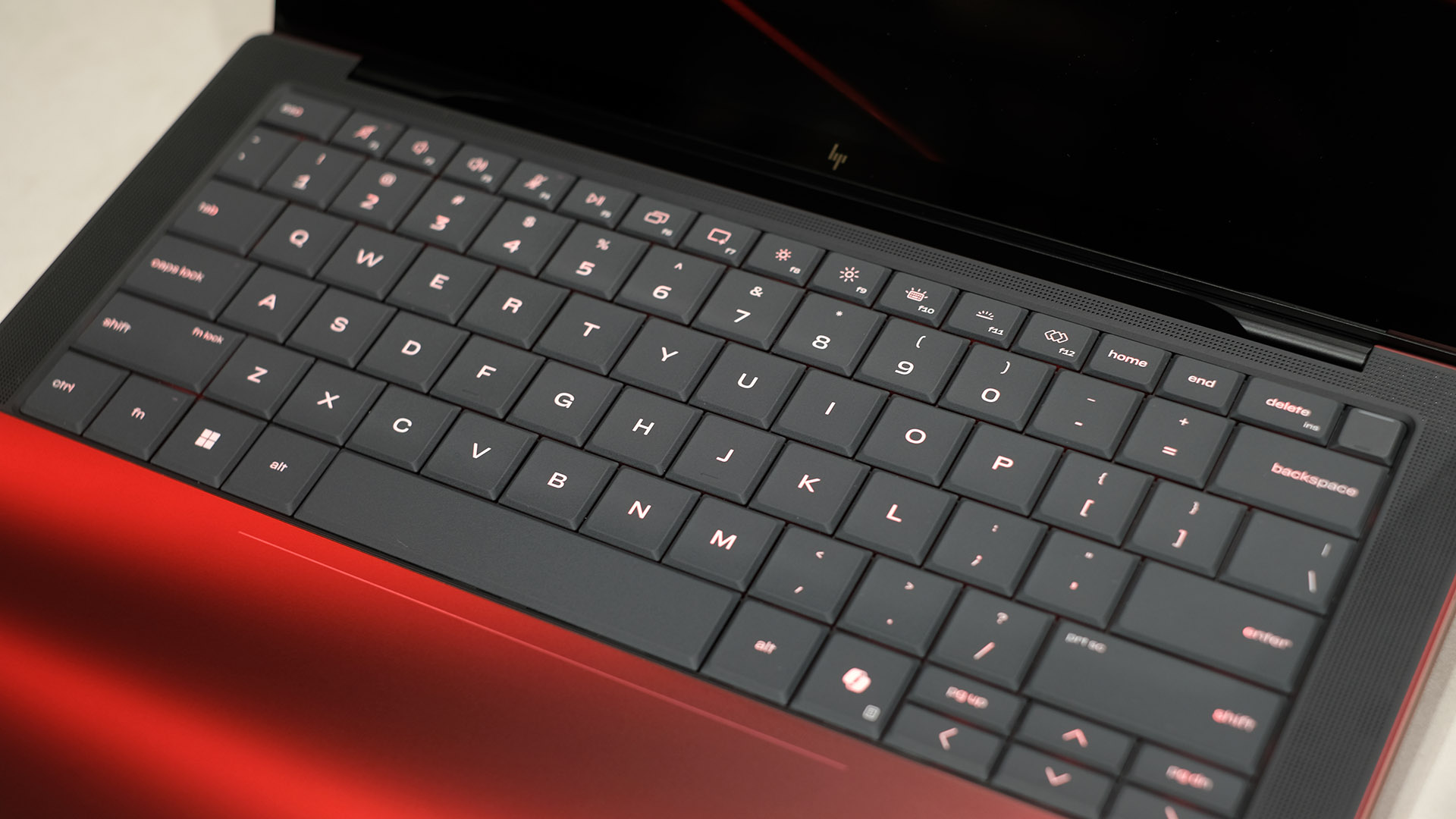 Ferrari laptop keyboard photo.