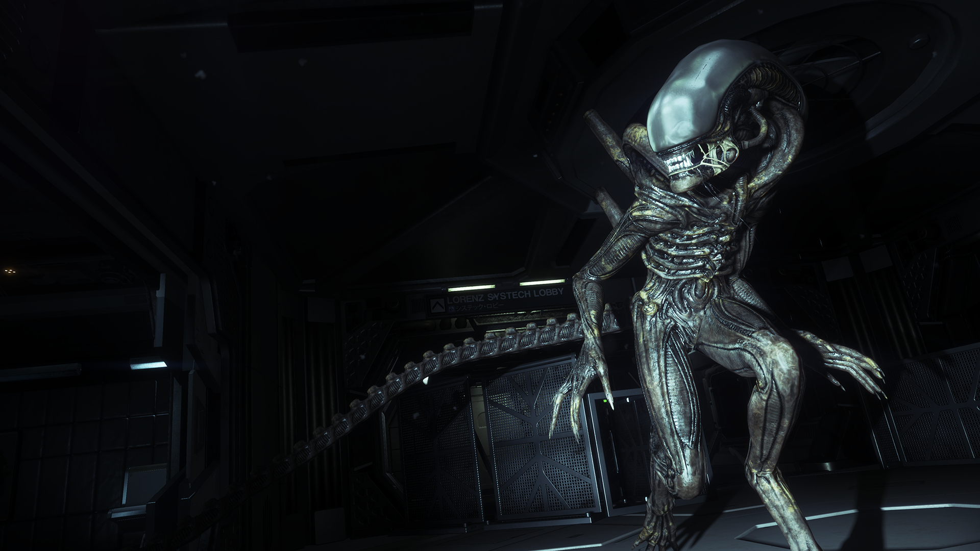 Screenshot from the sci-fi horror video game "Alien: Isolation"